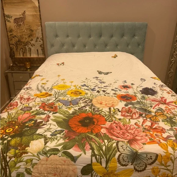 Pottery Barn French Country Queen Bedding 2 pillowcases and duvet cover Stunning - Picture 8 of 16